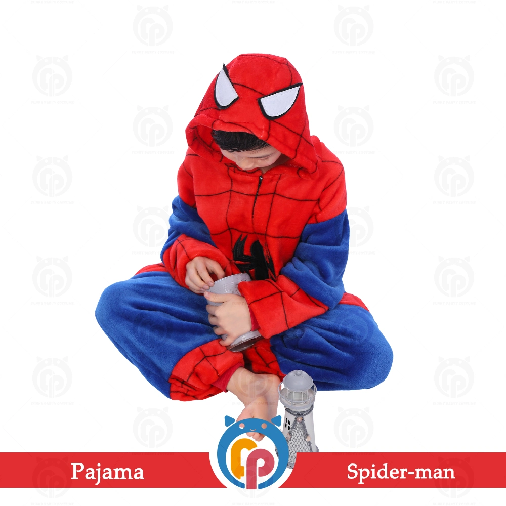 Wholesale/Supplier Unisex Cartoon Spider-Man Cosplay Pajamas for Kids