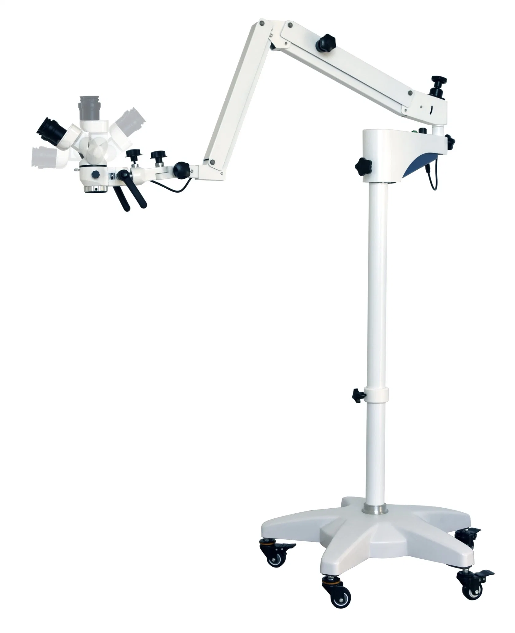 Source lumineuse à LED 180degré de neurochirurgie de l'opération microscope binoculaire Ministère inclinable