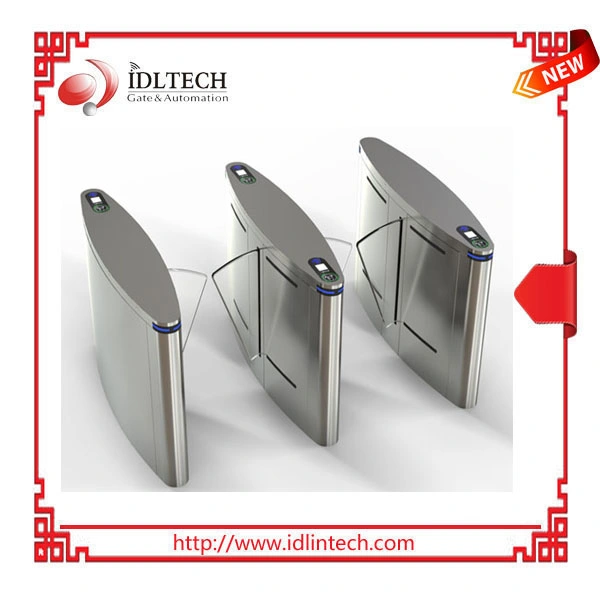 304 Stainless Steel Entrance Flap Barrier Turnstile Gate with Access Control System