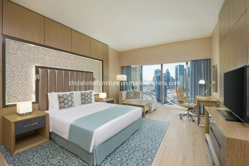 Hôtel moderne de luxe Chambre Chambre Set de meubles en bois de lit King Size