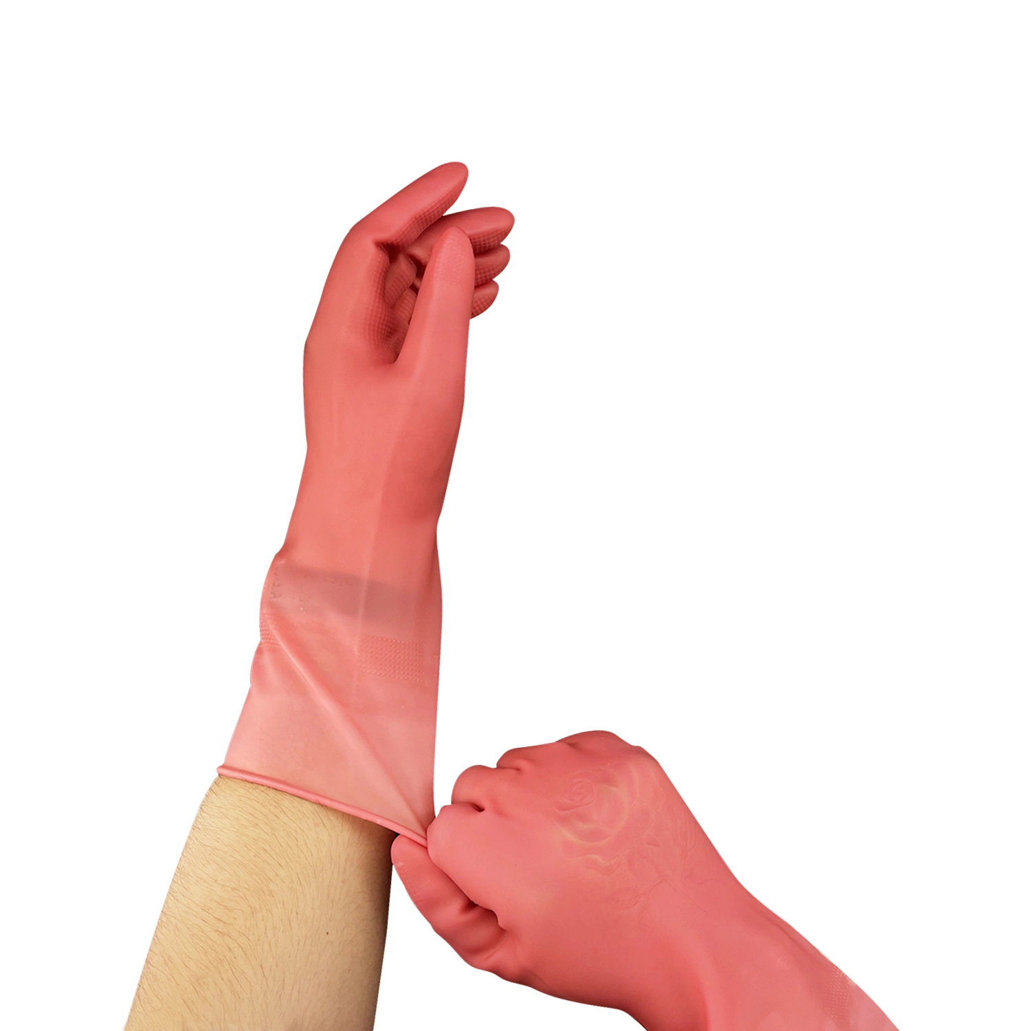 Wholesale Household Dishwashing Gloves Red Latex Rubber Garden Work Protection Gloves