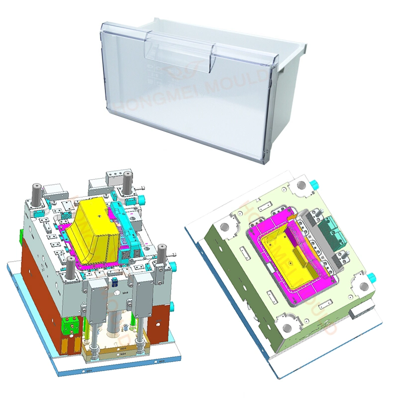 2023nuevo estilo de molde electrodomésticos de alta calidad nevera las piezas de plástico molde molde de inyección de plástico de cuadro de refrigerador