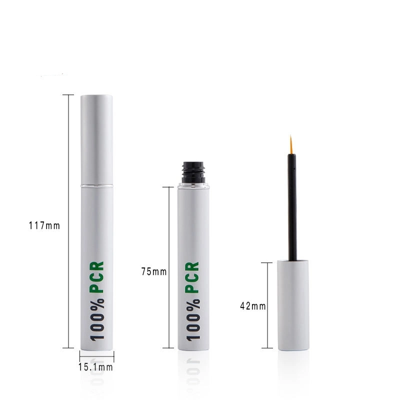 Sustainable PCR Material Packaging Aluminum Eyelash and Brow Serum Bottle