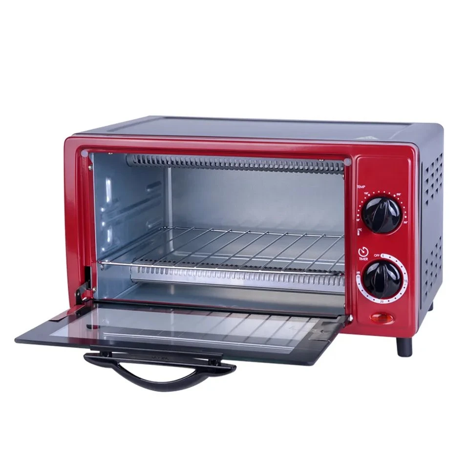 Retro Knob Control Toaster Oven 10L Mini Capacity Oven Microwave with Timer