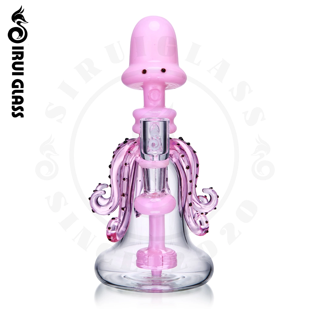 Sirui China Wholesale/Supplier Animals Pink Octopus Glass DAB Rig Beaker Girly Glass Water Pipe