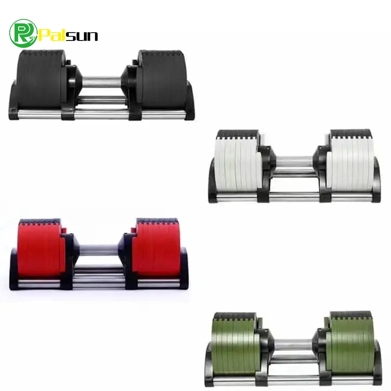 High quality/High cost performance Gym Fitness Dumbbell Set Weight Lifting Wholesale/Supplier Fitness 12kg 16kg 20kg 32kg 36kg Adjustable Dumbbell Set