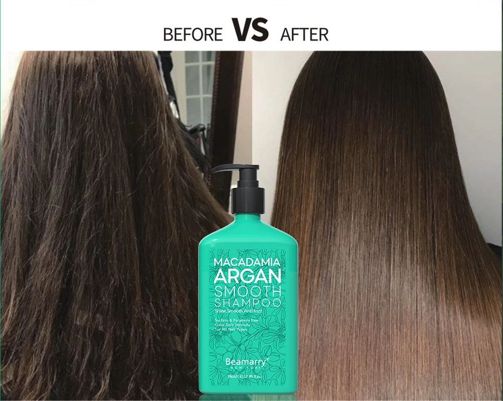 Amarry Kosmetik Private Label OEM ODM Beste Haarpflege Haar Beauty-Produkte Macadamia Arganöl Smooth Shampoo für alle Haare Typen