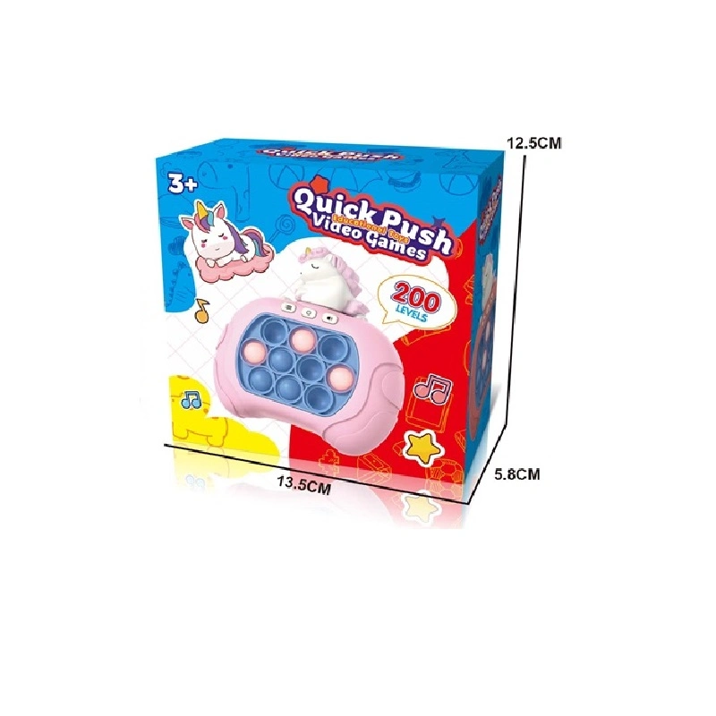 Juego electrónico de Quick Push Pop Educación temprana Juego de Juguetes máquina Con luces y sonidos