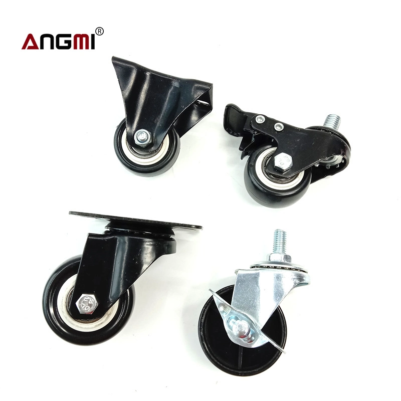 Furniture Medium Duty Caster Wheel Iron+PVC Industrial Caster Wheel with Brake