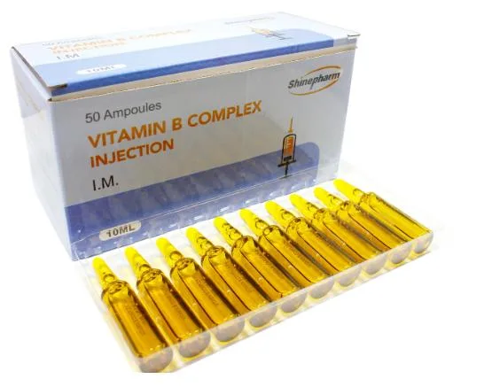 Vitamin B Complex Injection 10ml Medicine Products Supplier GMP