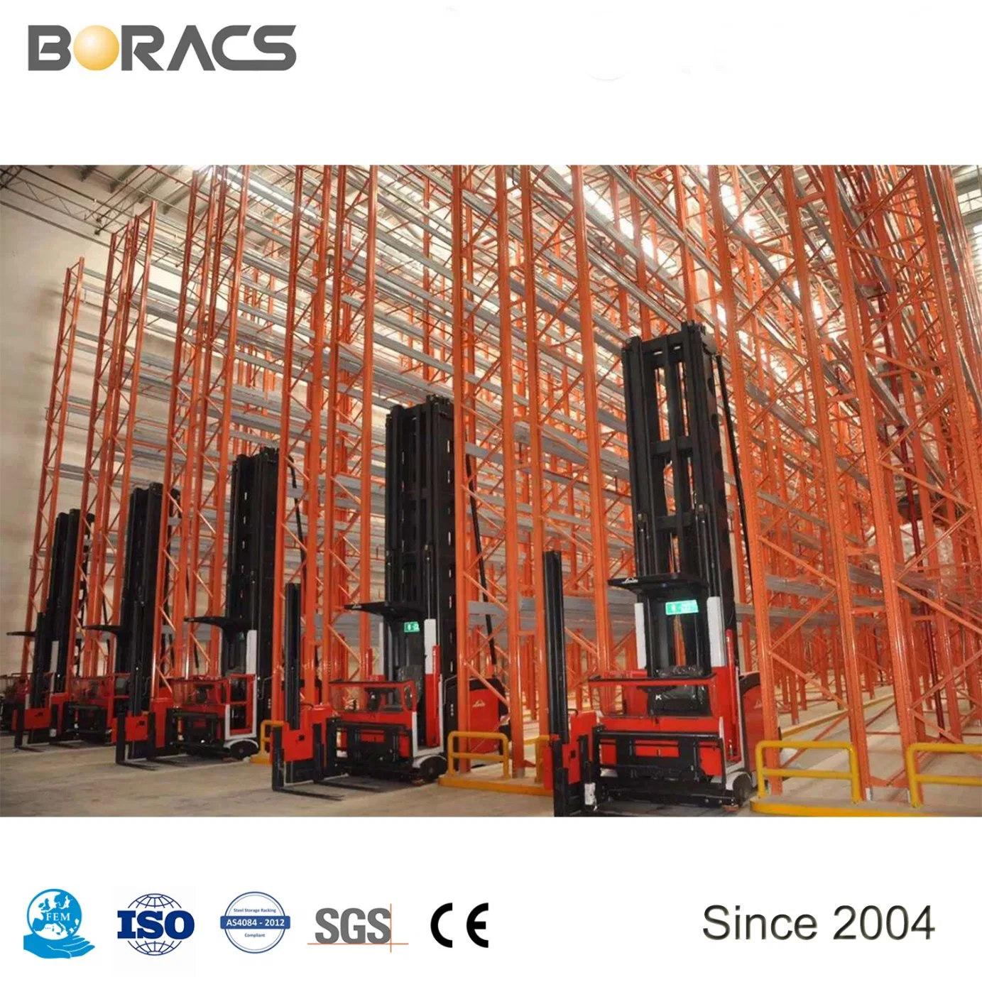 Guide Rail Vna Very Narrow Aisle Stackable Pallet Rack Steel Racking From China Manufacturer