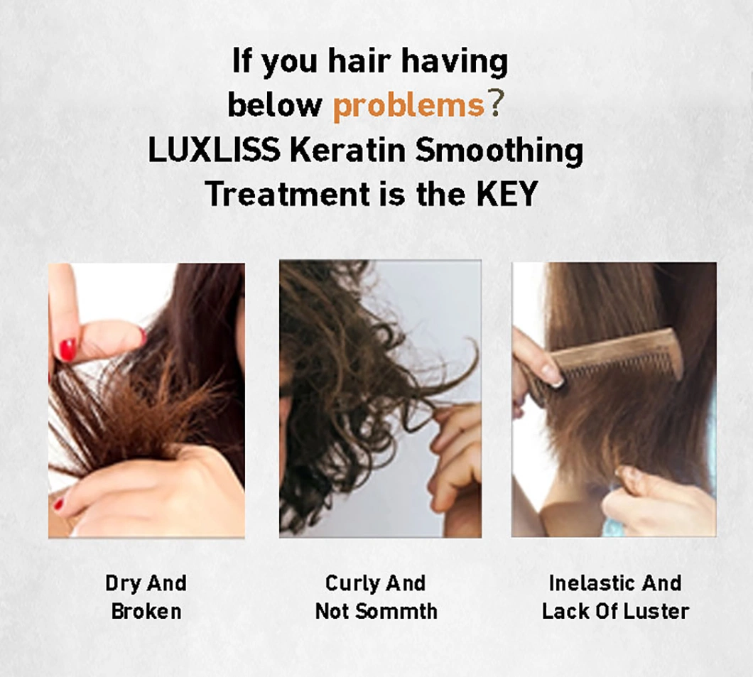 Soin professionnel des cheveux Luxliss traitement de lissage par kératine