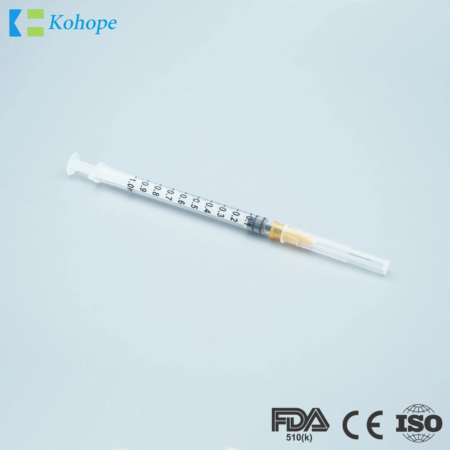 CE, ISO, FDA Non-Toxic OEM 1ml China Sterile Syringe with Factory Price