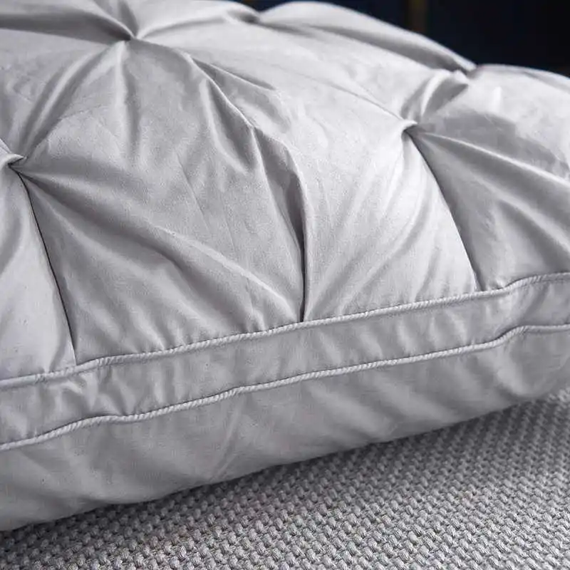 Super Soft Cheap Price Wgrey Bed Sleep 3 Layer Goose Down Cushion Pillow