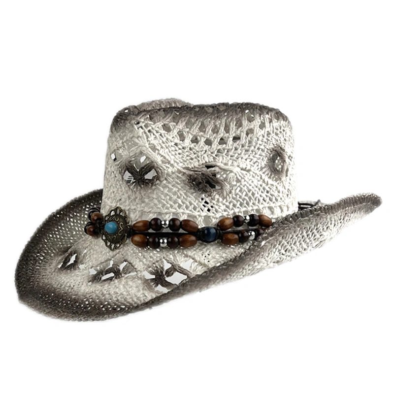 Wholesale/Supplier Retro Cowboy Cool Men Summer Paper Straw Cap Hat