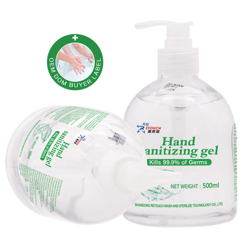 60ml 2 onzas de alcohol al 75% de mano de Gel Antibacterial higienizador