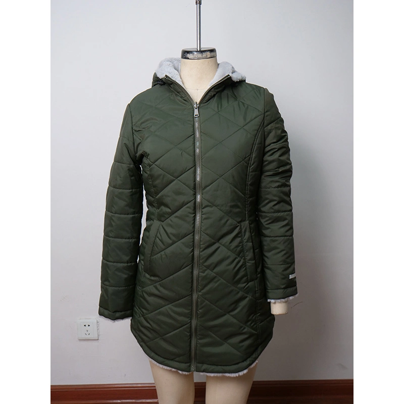 2023 Winter Puffer Jacket Ladies Warm Hooded Cotton-Padded Clothes Women