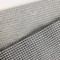 Promotion Metal Silver Beads Fabric for Clothes