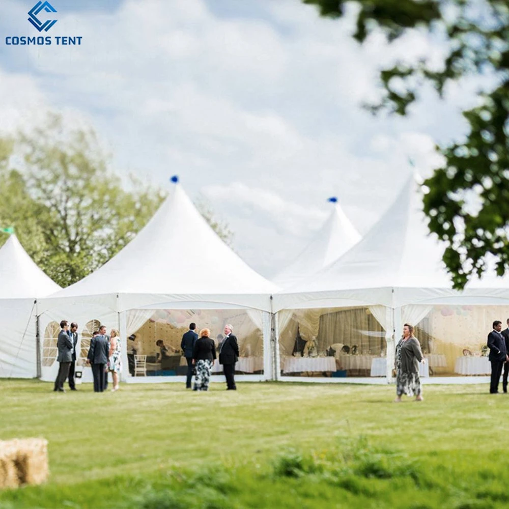 Tente pagode de fête en aluminium imperméable de haute qualité pour événement extérieur 5m X 5m.