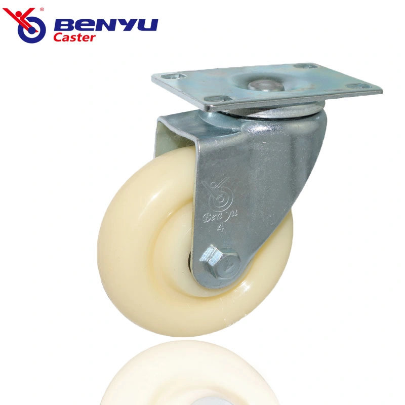 Benyu Nylon Swivel Caster with Brake Industrial Casters