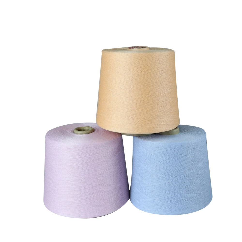 16s 100% Polyester Dope Dyed Spun Yarn Socks Yarn
