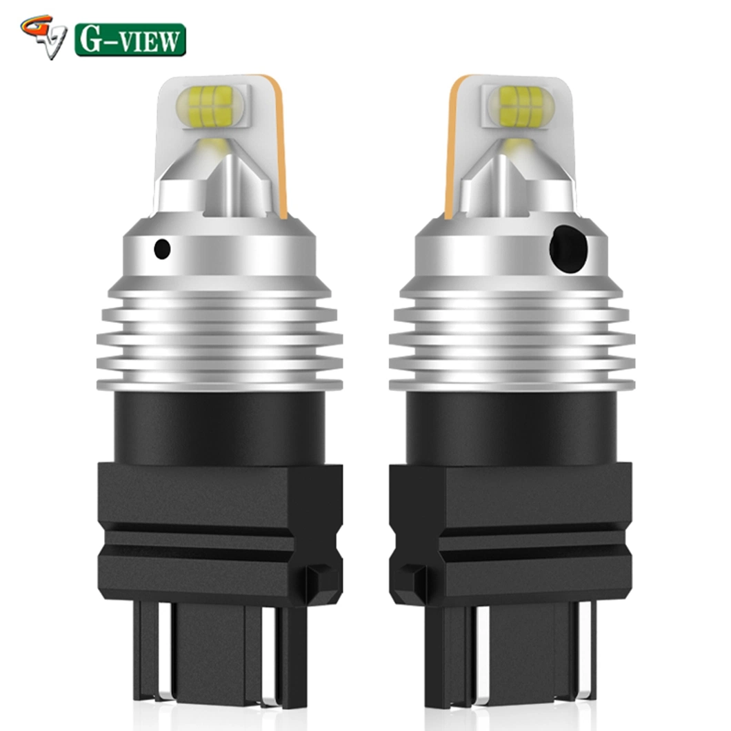 مصابيح سيارة LED G-View Super Bright 3056/3156/3156A/3057/4057/3157/4157/T25 لنسخ الفرامل احتياطيًا مصابيح الرجوع للخلف