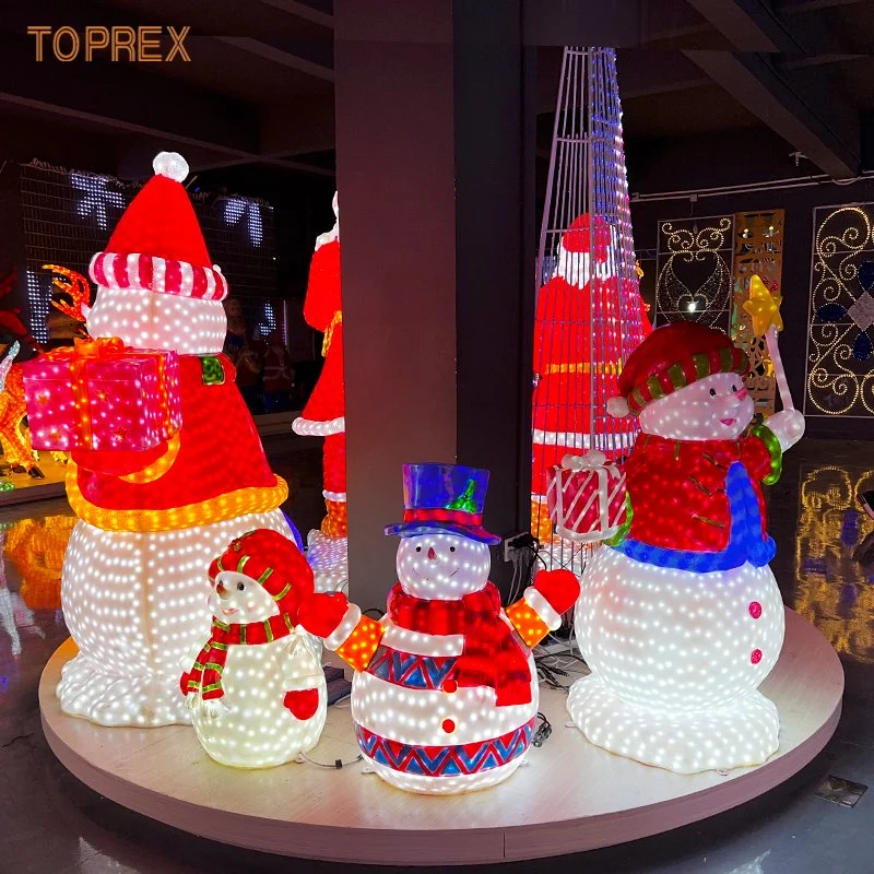 Toprex Santa Claus Decor LED luces de resina para las vacaciones de Navidad