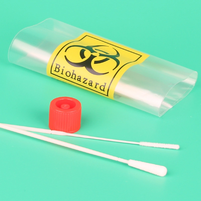 Disposable Nasal Swab Flocked Specimen Collection Sampling Virus Test PCR Test