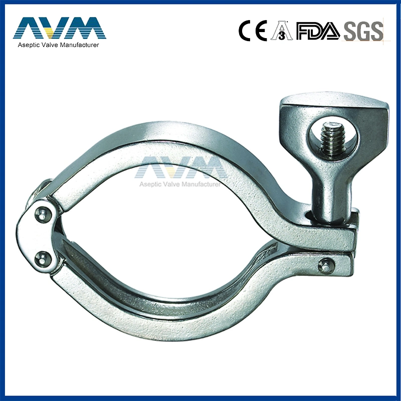 Sanitary Heavy Duty Single Pin Clamp 1/2"-12"