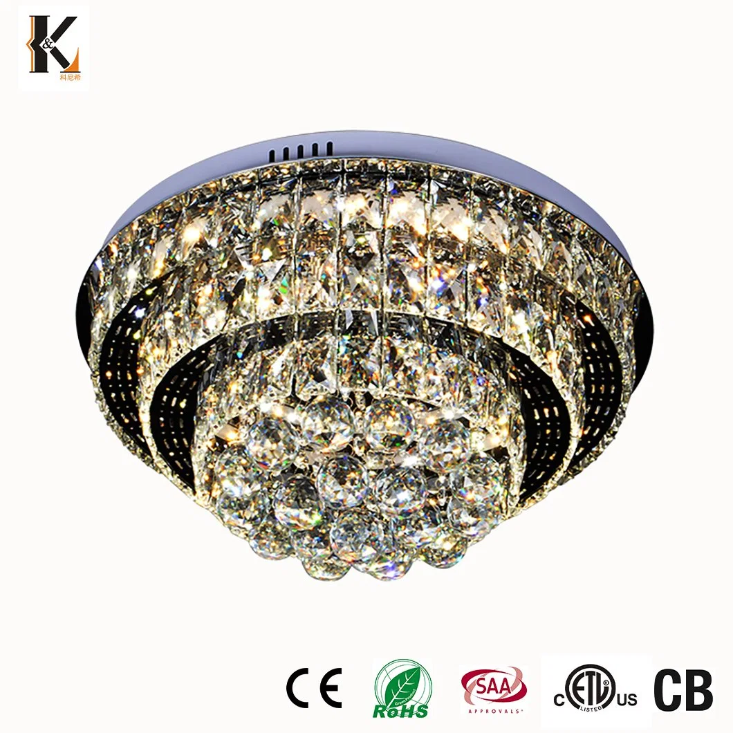 Wholesale/Supplier Modern Home Indoor Crystal LED Ceiling Light for Bedroom Living Room Hotel