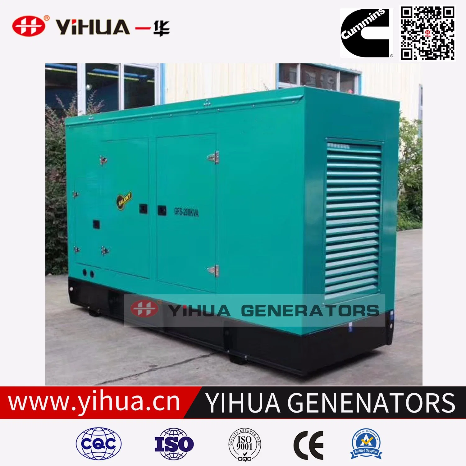 200kVA Silent Cummins Electric Power Diesel Generator