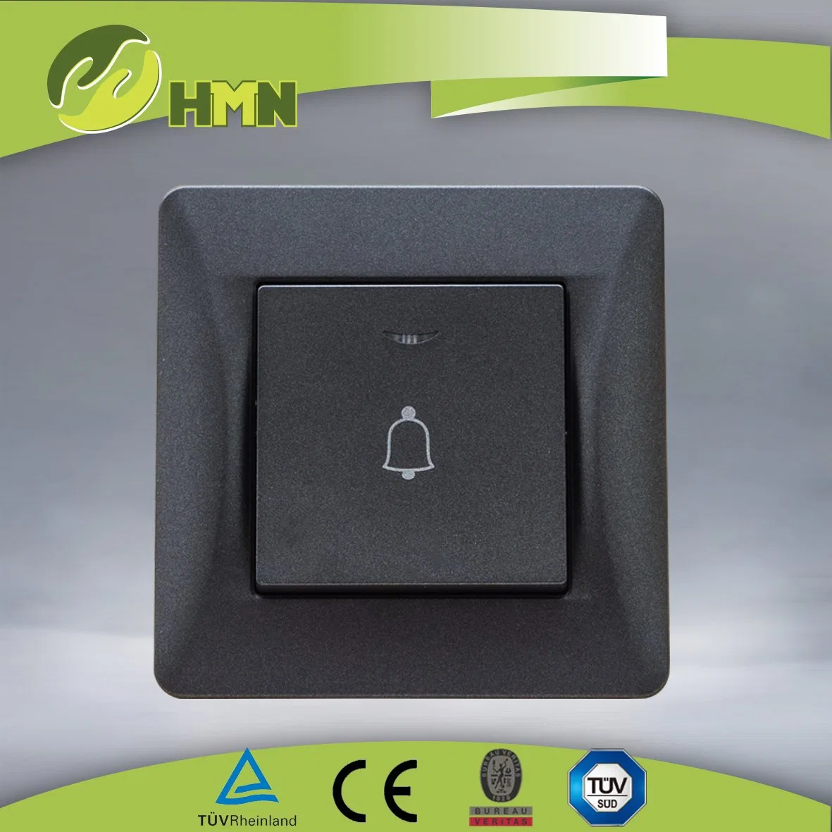 EU standard CE TUV CB certificated PC golden push doorbell switch