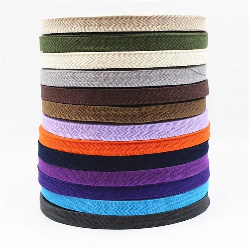 Stock Wholesale/Supplier Natural Color Herringbone Twill Flat Cotton Tape Cotton Ribbon