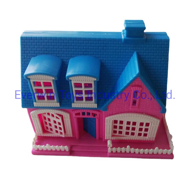 Preschool Plastic Doll House Mini Playground Toy