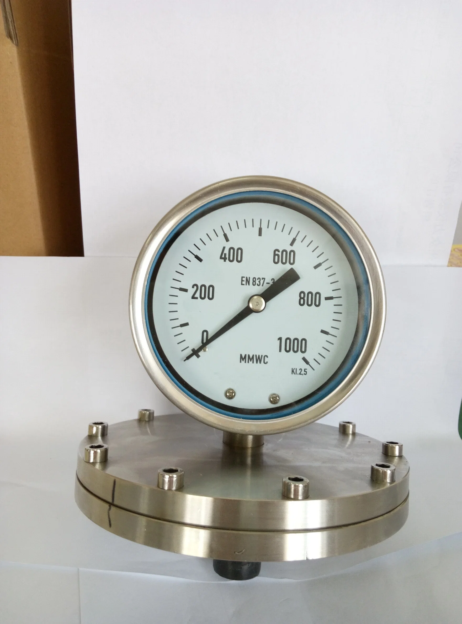 100mm 4" Diaphragme pleine Ss bas connecter le manomètre