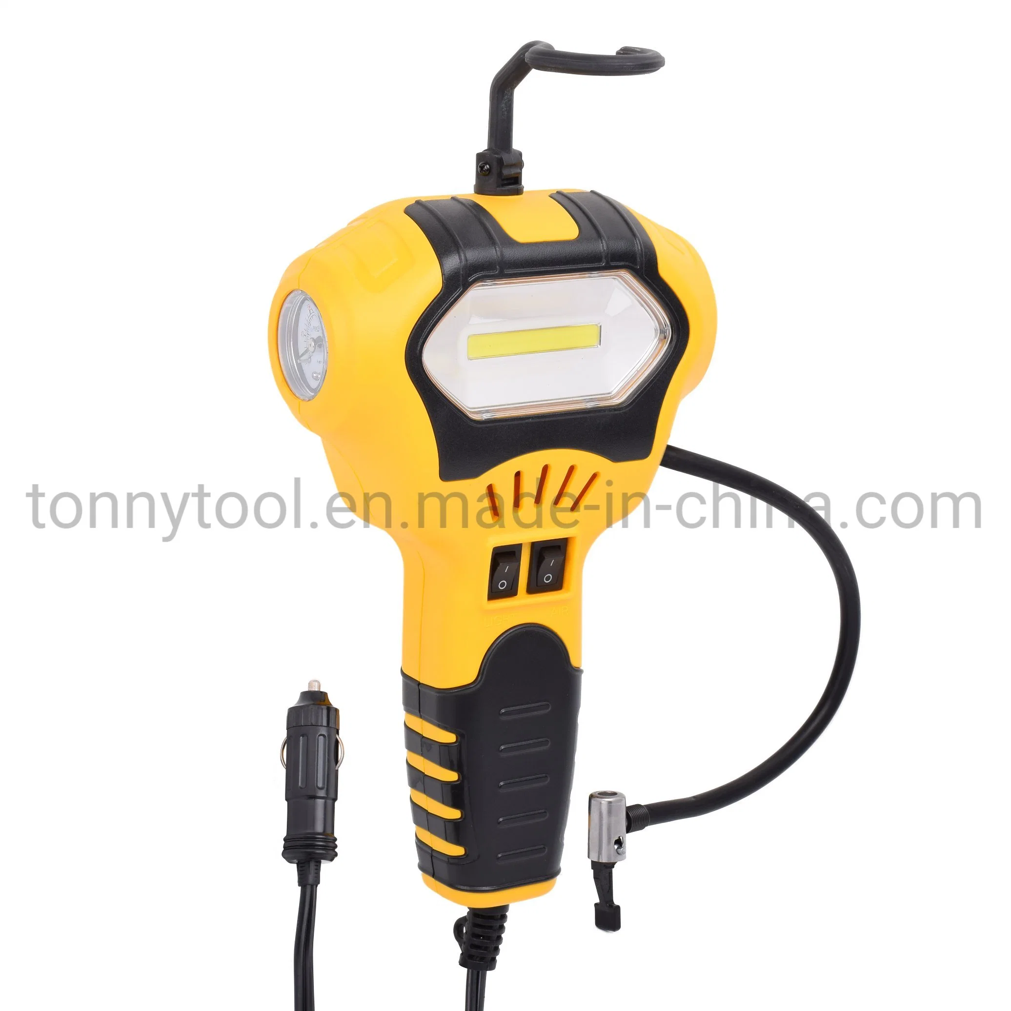 DC 12V Garage Utility COB Handheld Work Light with Air Compressor