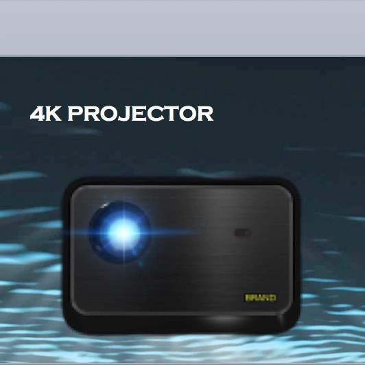 Projecteur TV 4K portable Lightboy pour chambre à coucher et salle de réunion.