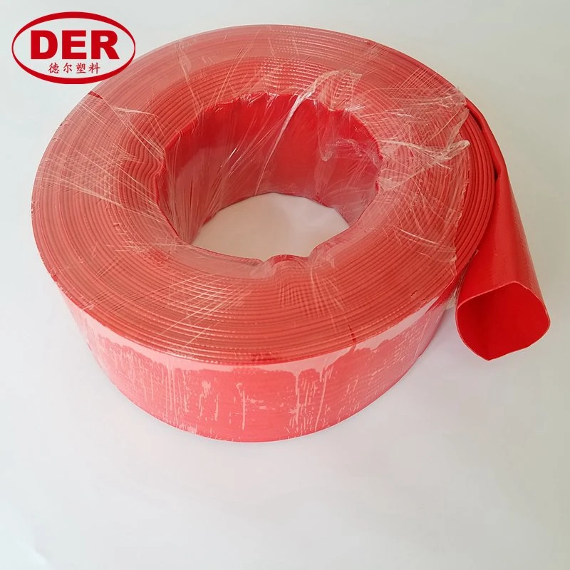 1/ 2/2,5/ 3/ 4inch PVC-Agrarrohr, rot/blau/gelb Pumpe Layflat Entlastung Wasser Garten Schlauch