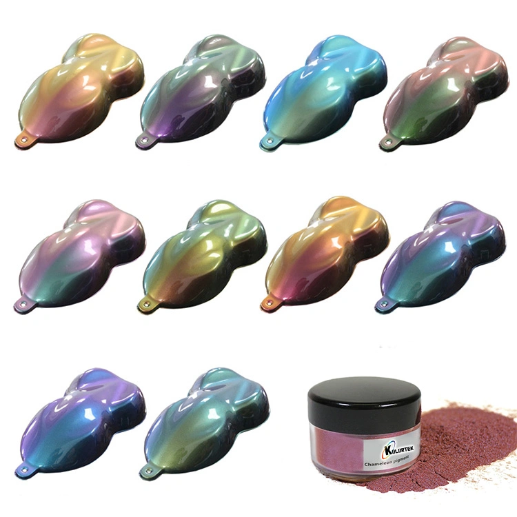 Pigmentos de tinta de mudança de cor, pigmentos para acabamentos especiais de mudança de cor