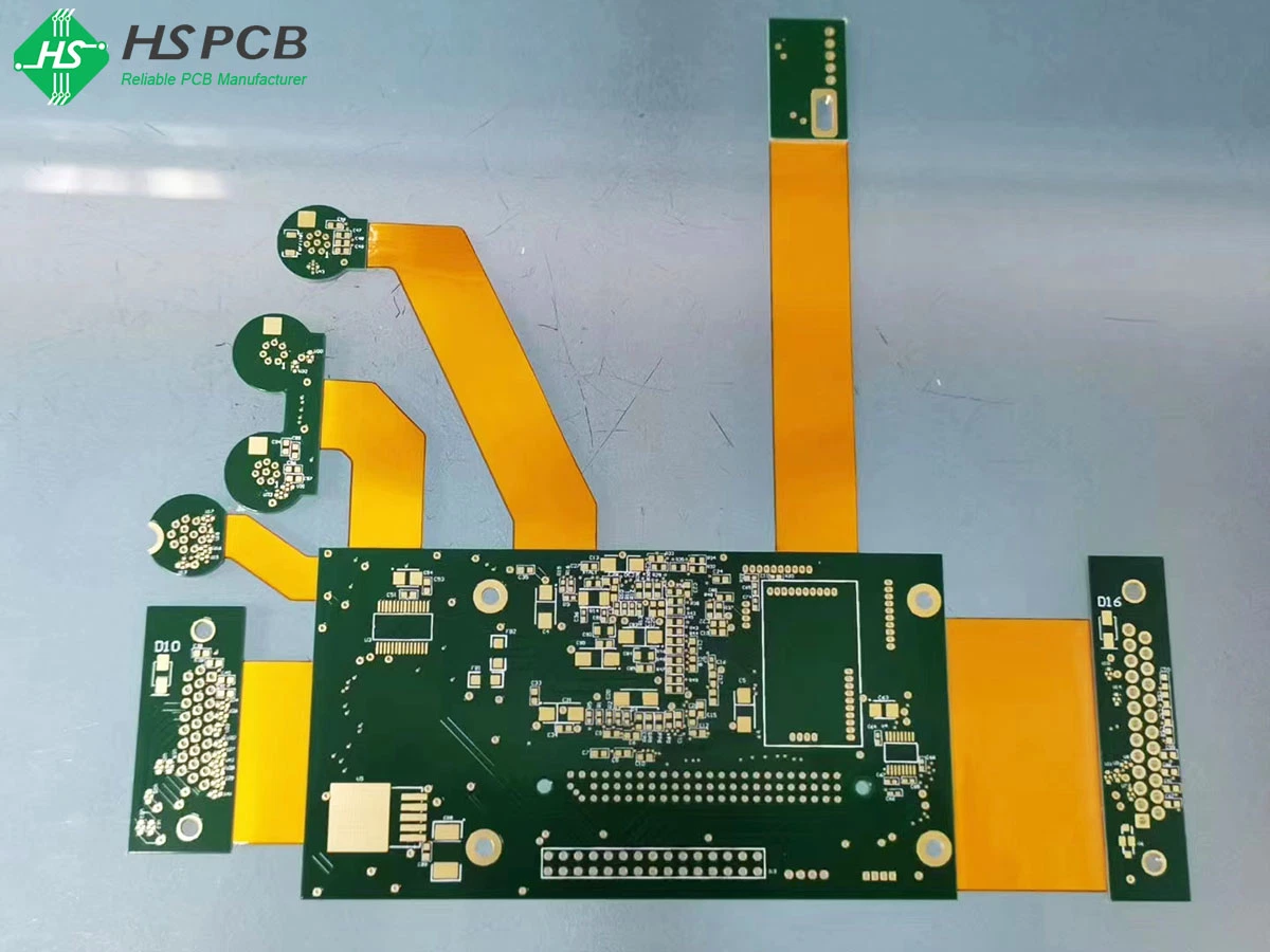 Cubreobjetos Pi Plus adhesivo Acero/refuerzo Ciego enterrado Vias rígido-Flex PCB Fabricante de la Junta