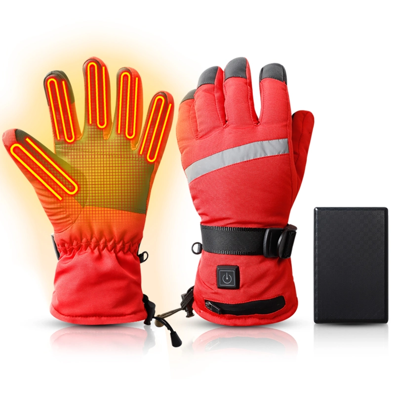 New Electric Heating Gloves Winter Warm Gloves Waterproof Rechargeable Heating Thermal Gloves