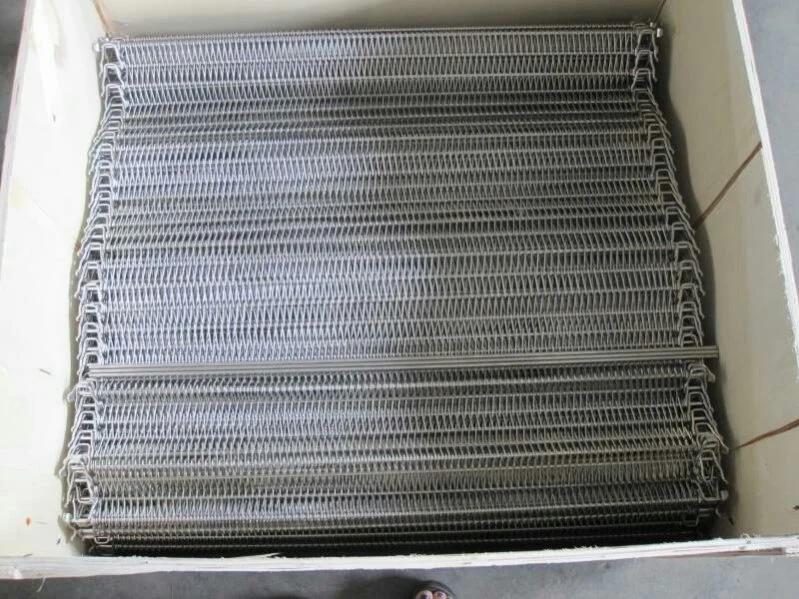 Spiral Grid Belt for Freezer Food Processing