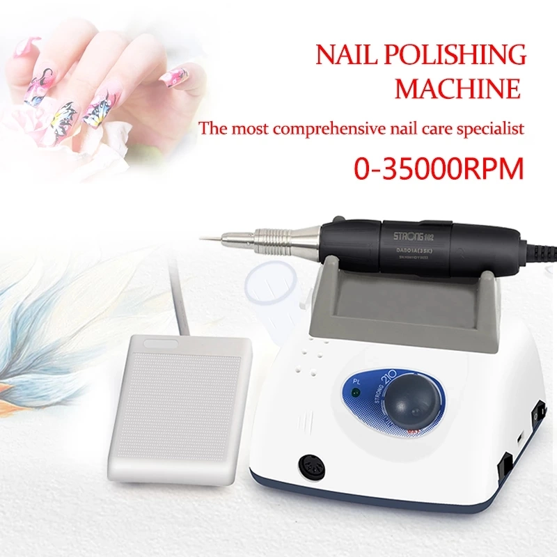 35000rpm Professionelle Nail Drill Machine Portable Elektro Efile Drill für Gel Polish Entfernung Maniküre Pediküre Kit