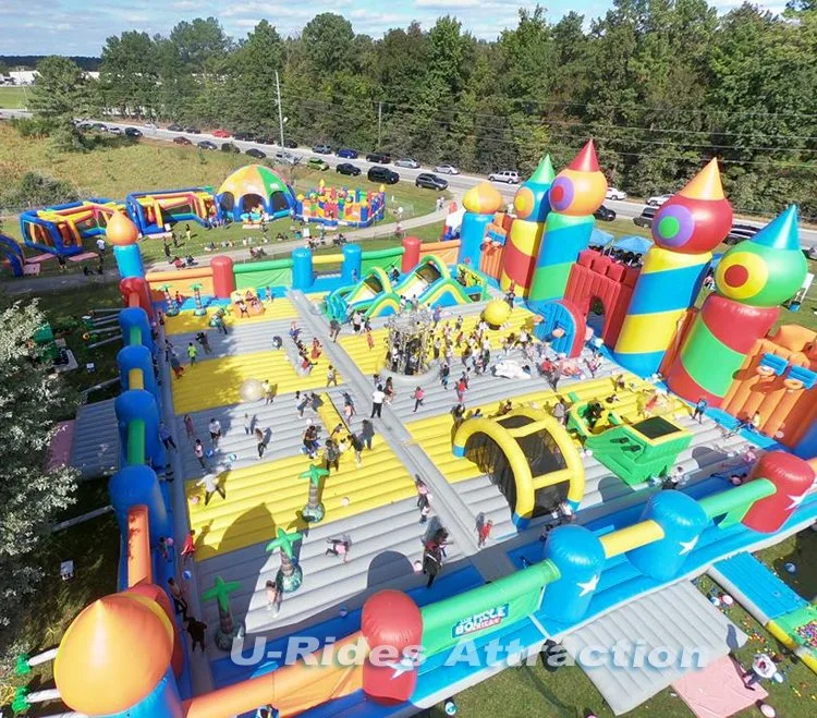 giant Inflatable Castle Park outdoor inflatable amusement park Inflatable Fun City for theme park