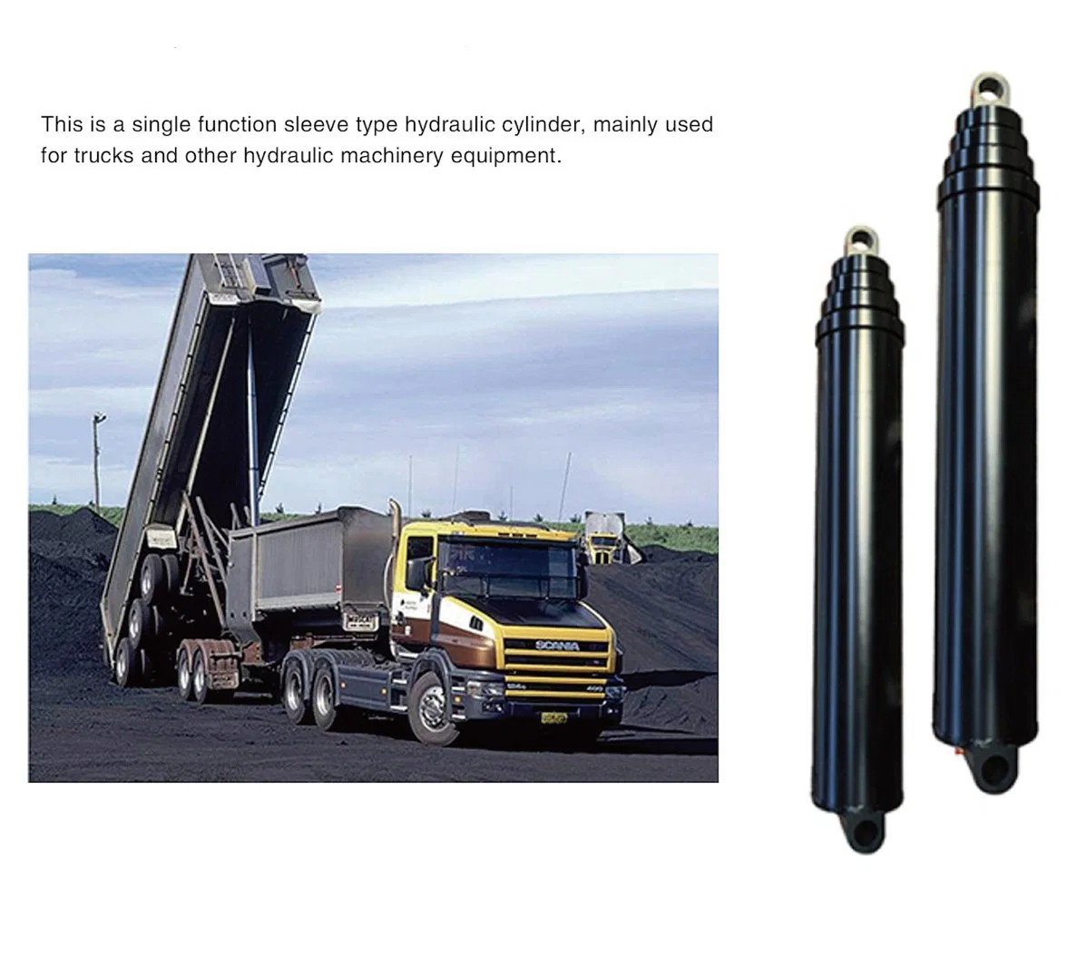 Anweel Brand Telescopic Hydraulic Cylinders Dumper-Truck Hydraulic Cylinder for IATF 16949: 2016