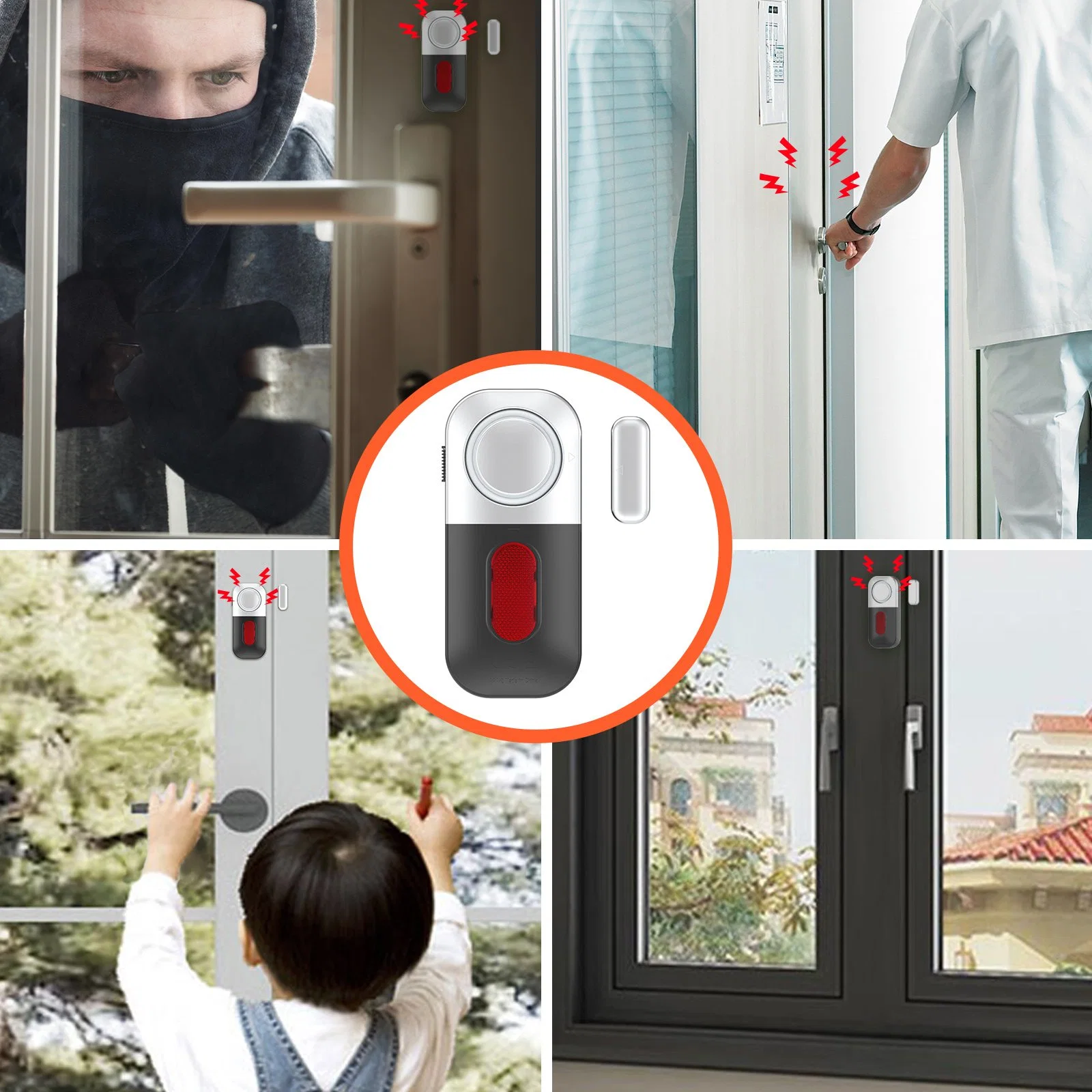 Nuevo diseño Anti-Theft Sensores de alarma para puertas y ventanas para niños Seguridad