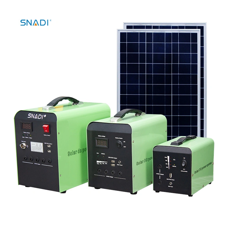 213*300*383mm 10-100W Snadi Standard Packing China Station Solar Power Generator