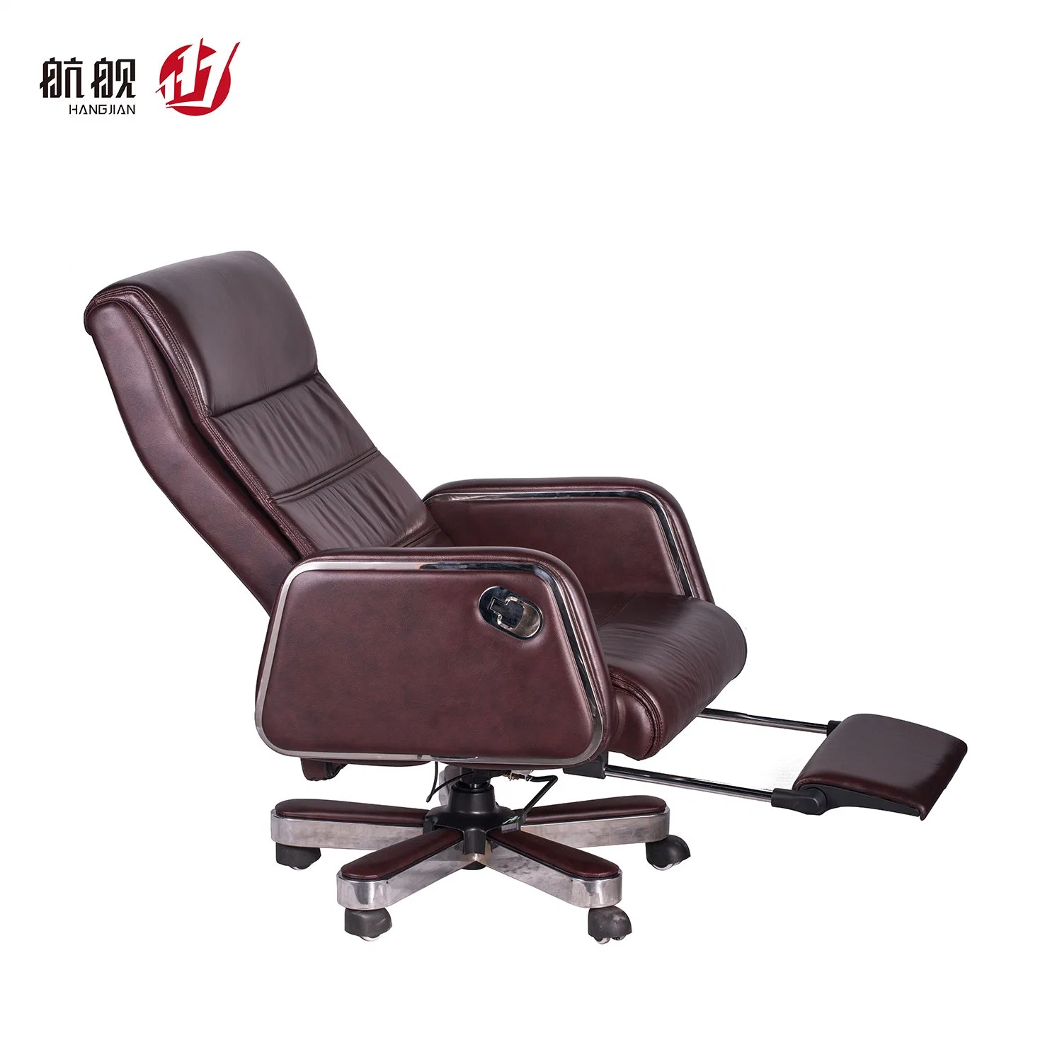 Modern Boss CEO Manager Recliner Cow Leather Office Executive Chair Swivel Office Furniture