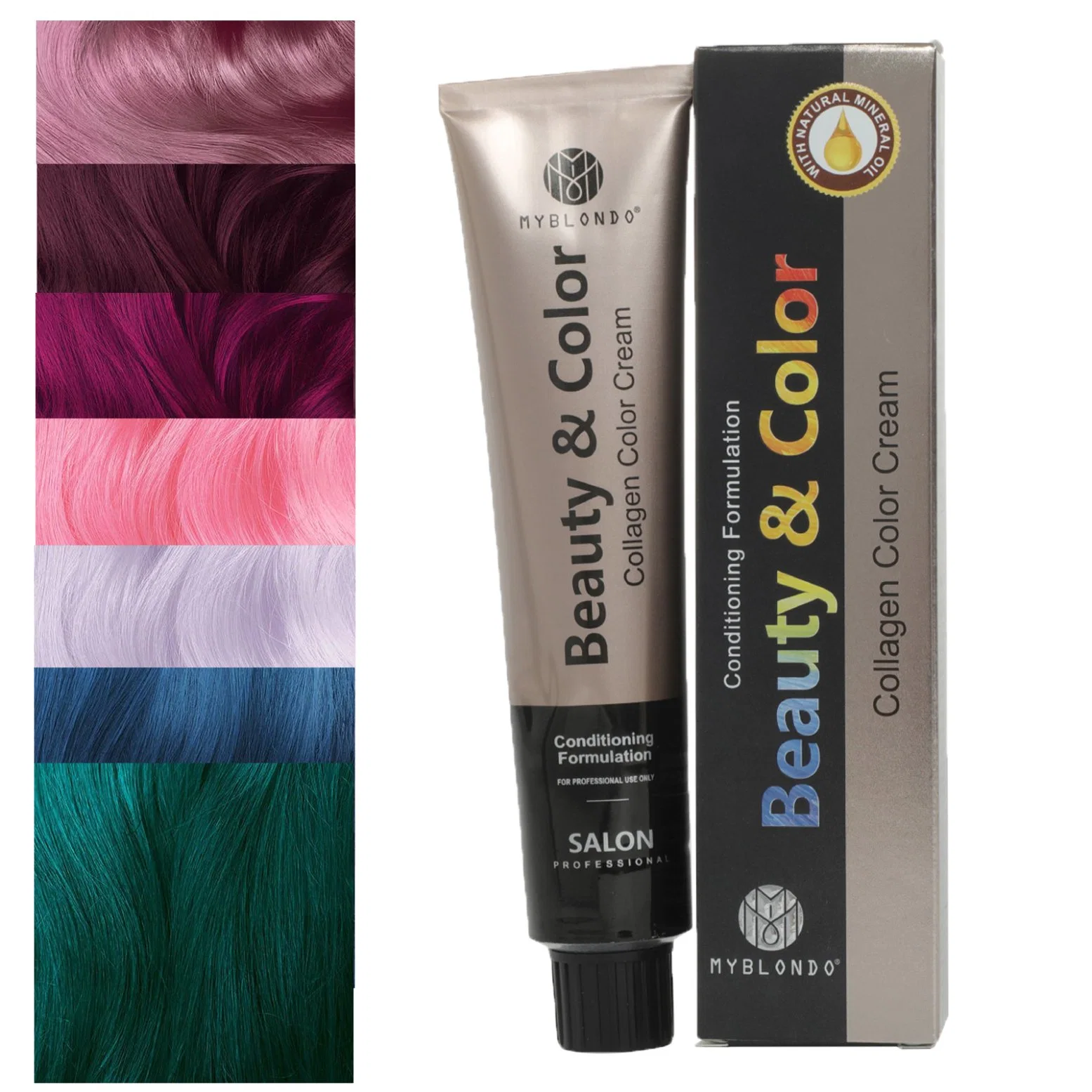 68 Colors Hair Dye Color Cream Semi-Permanent Wholesale/Supplier Cream 100ml Salon