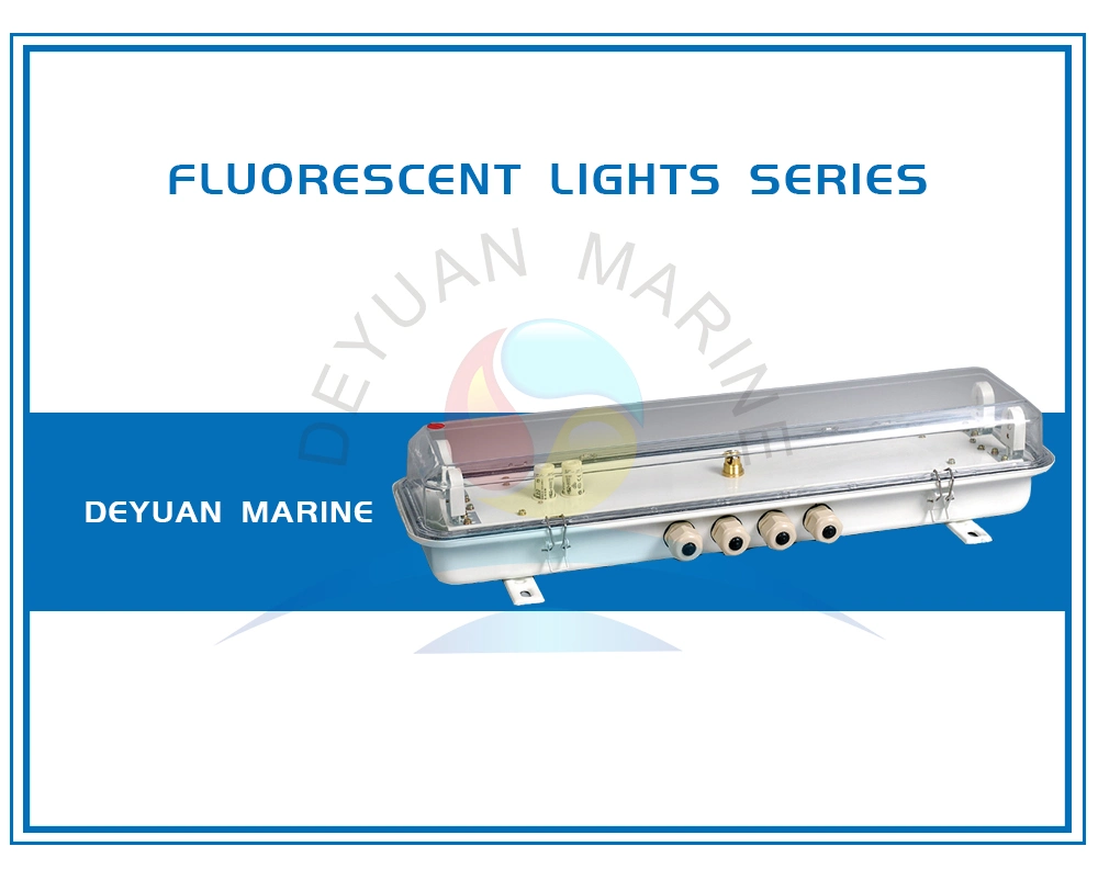 JPY25-2 Fluorescent Ceiling Light with Tube for Marine Vessel